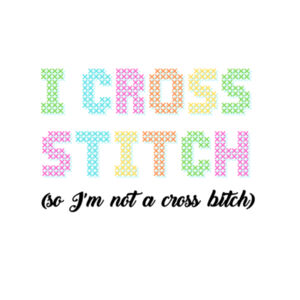 I Cross Stitch - Tote Bag Design