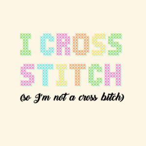 I Cross Stitch - Carrie Tote Bag  Design