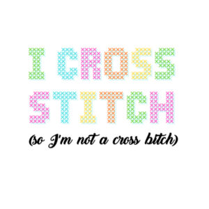 I Cross Stitch - Cushion cover Design