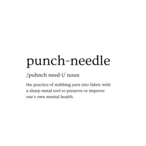Punch Needle definition (funny version) - Tote Bag Design