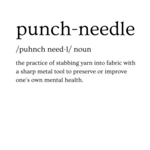Punch Needle definition (funny version) - Womens Basic Tee Design