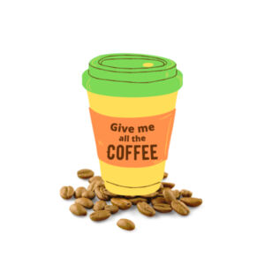 Give me all the coffee (cup) - Womens Basic Tee Design