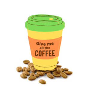 Give me all the coffee (cup) - Tote Bag Design