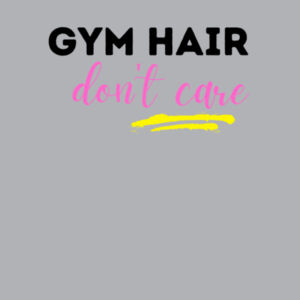 Gym hair don't care - Womens Yes Racerback Singlet Design