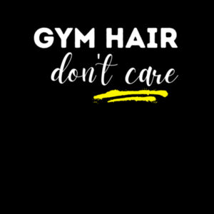 Gym hair don't care - Womens Yes Racerback Singlet Design