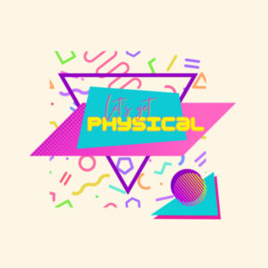 Let's get physical 80's - Shoulder Tote Design