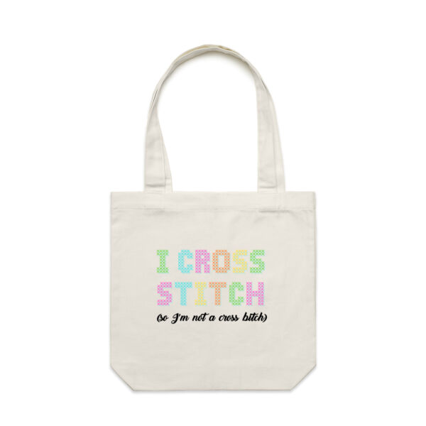 I Cross Stitch - Carrie Tote Bag  Thumbnail