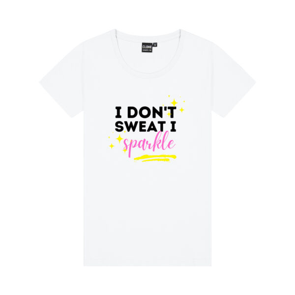 I don't sweat I sparkle - Womens Silhouette Tee Thumbnail