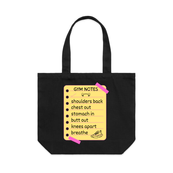 Gym notes - Shoulder Tote Thumbnail